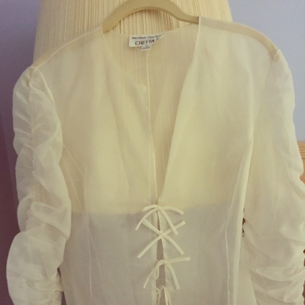Off white Organza top